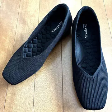 [ 새상품급 ] VIVAIA 스퀘어토 펌프스 블랙 38.5/24.5cm