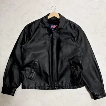 새상품급 빈티지 A2 가죽 자켓 라이너 포함 블랙 XL 상당