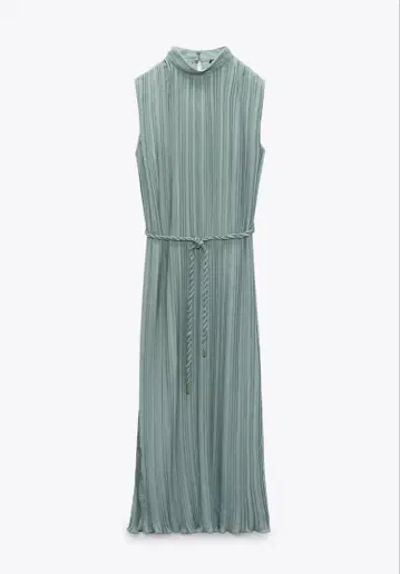 ZARA 벨트 플리츠 원피스
