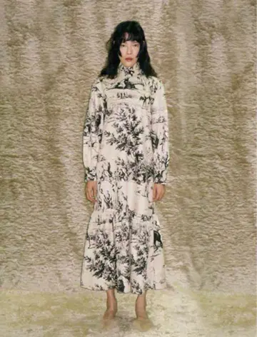 JOHN French Scenic Printed Dress LITMUS