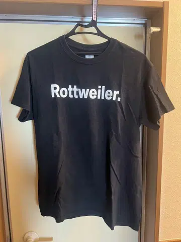 Rottweiler 로고 티셔츠 블랙