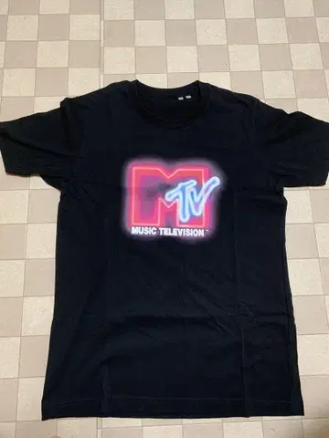MTV 로고 티셔츠 블랙