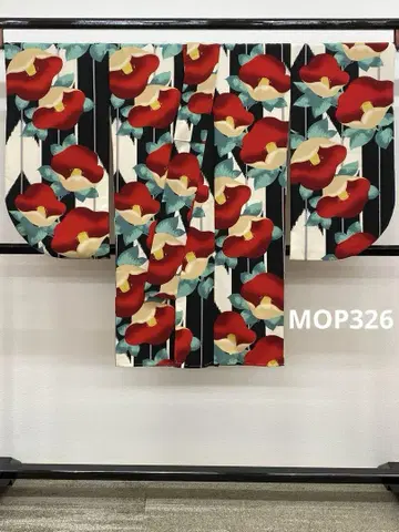 2척 소매 폴리에스테르 기모노 코이잇텐 금채 동백 대륜 하카마용