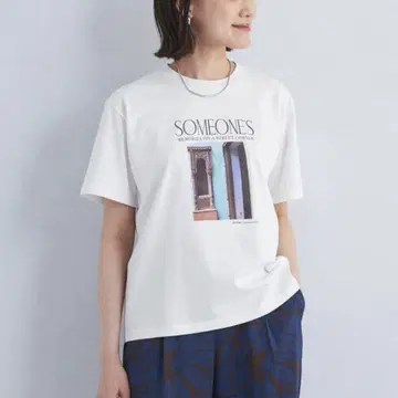 그린 라벨 그래픽 포토 티셔츠
