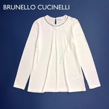 h34 BRUNELLO CUCINELLI 크루넥 티셔츠 옷깃 비쥬