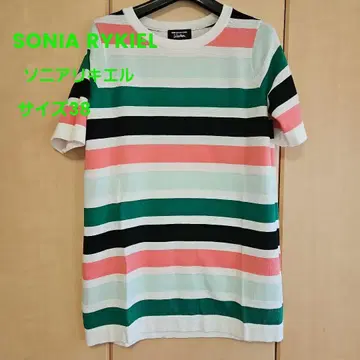 SONIA RYKIEL 스트라이프 반팔 튜닉 38