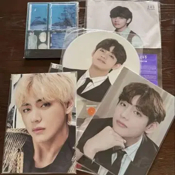 BTS 테테 프리미엄 포토 공식 부채 및 기타 상품 세트