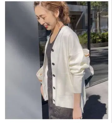 스픽 앤드 스팬 더블 자카드 카디건