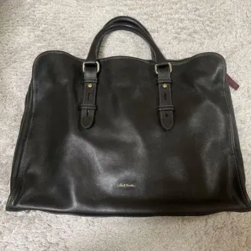 Paul Smith 블랙 가죽 비즈니스 백