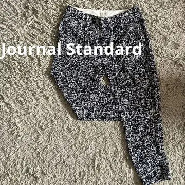 Journal Standard 캐주얼 팬츠 블랙과 화이트 패턴