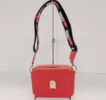 FURLA 정품 가죽 빨간색 숄더백