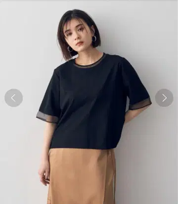 시어 믹스 풀오버 블랙