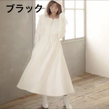 Aprily 아프릴리 호시노코 후디 원피스 프리 사이즈 블랙