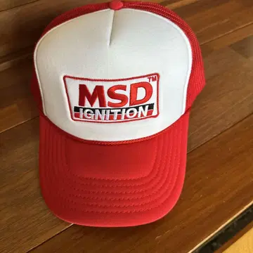MSD 점화 트럭커 캡 (화이트/레드)
