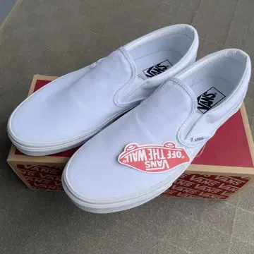 [미사용] VANS 반스 클래식 슬립온 화이트 28cm