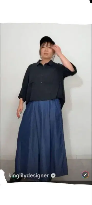 새상품 시마무라 오카다유리 가슴 포켓 셔츠 블랙 3L