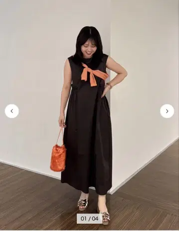 루니 컬러 미레디 원피스 다크 브라운 40