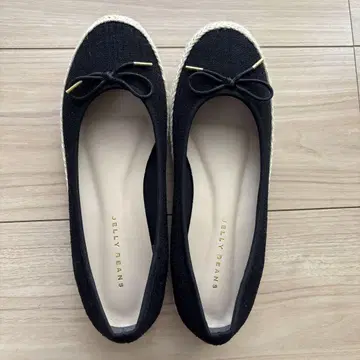 JELLY BEANS 블랙 발레 슈즈 24.0cm