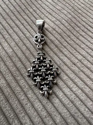 실버 925 플로럴 모티브 펜던트