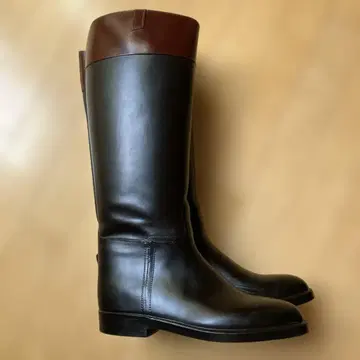 AIGLE 가죽 장화 블랙/브라운 38 X L 프랑스산, 가방 포함