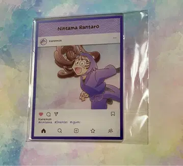 닌타마 란타로 닌타마 아크릴 트레이딩 카드 플레이트 오하마 칸에몽