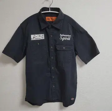 Dickies 반팔 워크 셔츠 M 블랙