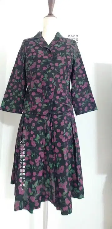 katie CLASSIC CHERRY 자켓 린넨 블랙