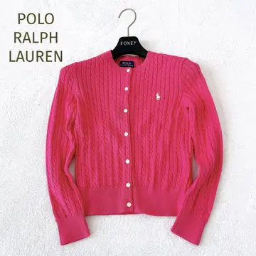 택 포함 새상품 RALPH LAUREN 케이블 짜임 가디건 작은 사이즈