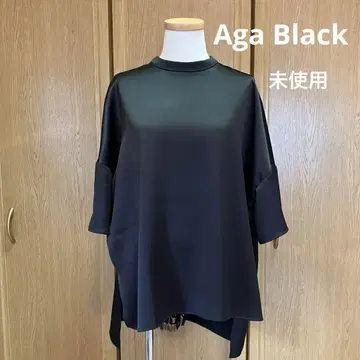Aga black 뒤 레이스 블라우스 미사용 택 포함