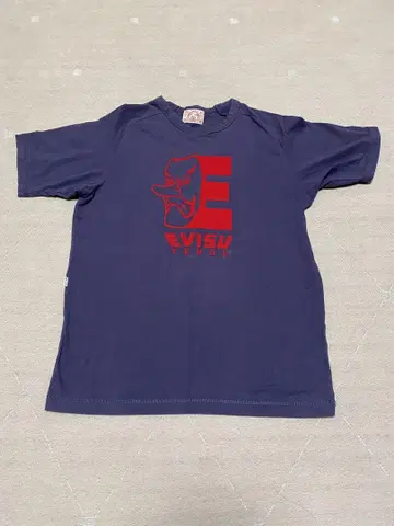 에비스 EVISU 반팔 티셔츠 텐구 갈매기 신축성