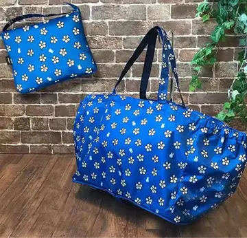 Miffy 쇼핑백 꽃무늬 파랑