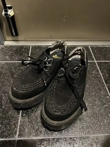 George Cox 조지 콕스 스타일 러버 솔 블랙 스웨이드