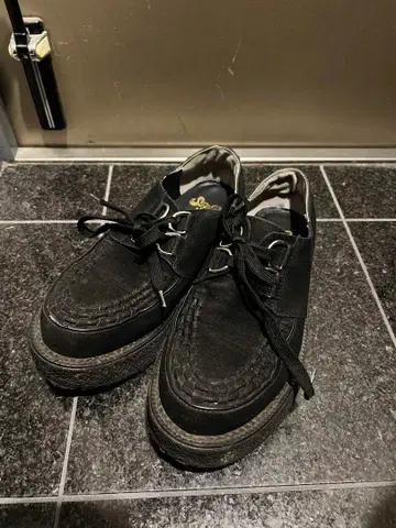 George Cox 조지 콕스 스타일 러버 솔 블랙 스웨이드