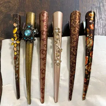 쇼와 레트로 앤티크 콘도르 머리핀 부리 클립 올림머리 헤어 클립 6개