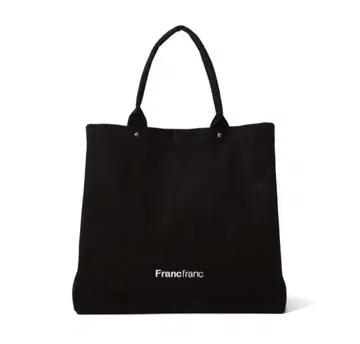 Francfranc 로고 토트백 2 L 블랙