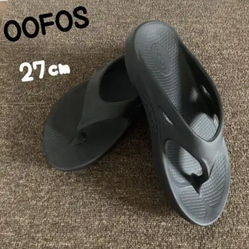 미품 OOFOS 리커버리 샌들 우포스 블랙 27cm 비치샌들