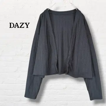DAZY 긴팔 가디건 겉옷 [ M ] 블랙