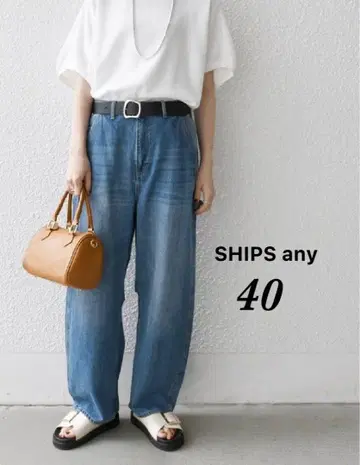 코쿤 페인터 데님 팬츠 SHIPS any DENIM