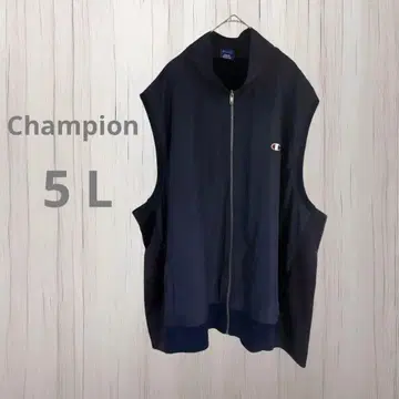 Champion 베스트 집업 네이비 메쉬 빅 사이즈 5L