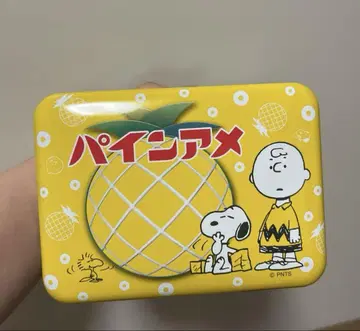 PEANUTS 스누피 x 파인애플 사탕 콜라보 한정 디자인 캔 미개봉