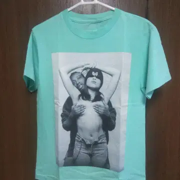 [미국산] 민트 그린 티셔츠 I LIKE IT RAW