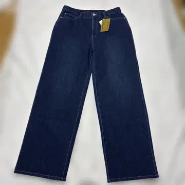 [새상품] 린넨 프로바돌 와이드 스트레이트 데님 네이비 L
