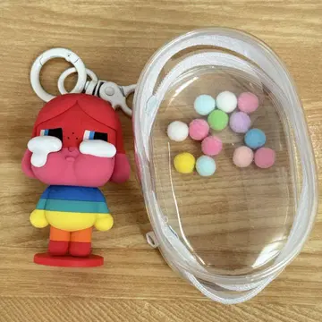 징징거리는 키링  징징거리는  팝마트  CRYBABY 레인보우