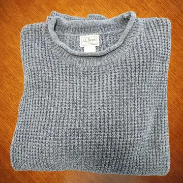 L.L.Bean 그레이 와플 짜임 스웨터 XL