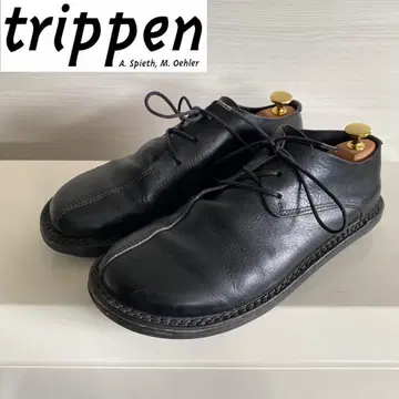 트리픈 trippen GANGSTER 가죽 신발 새상품급 블랙 가죽 신발