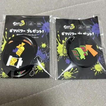 스플래툰 ZOZOTOWN 기어 파워 키링 & 스티커 3세트