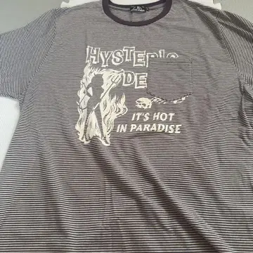 HYSTERIC GLAMOUR 스트라이프 T셔츠 XL