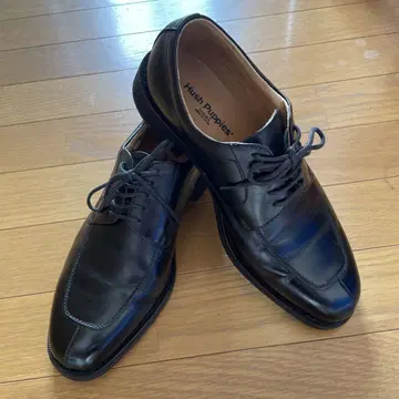 Hush Puppies 블랙 가죽 드레스 슈즈