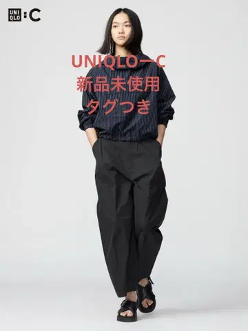 미사용 새상품 UNIQLO C 와이드 벌룬 팬츠 67 블랙