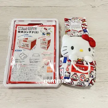 헬로키티 수납 컨테이너 레트로 팝 마스코트 키링